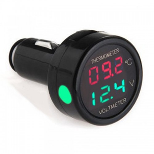 Ψηφιακό βολτόμετρο θερμόμετρο αυτοκινήτου - YSS002